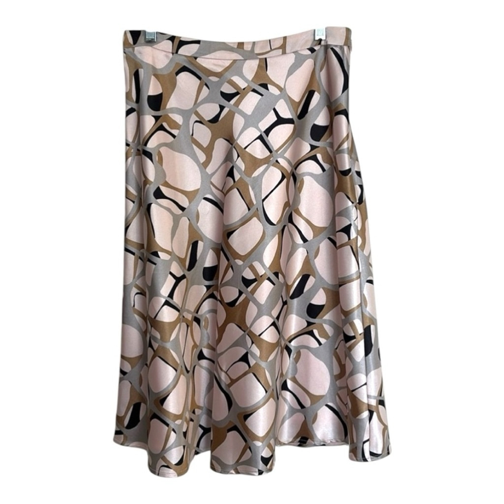Danier Patterned Satiny Skirt Size 4